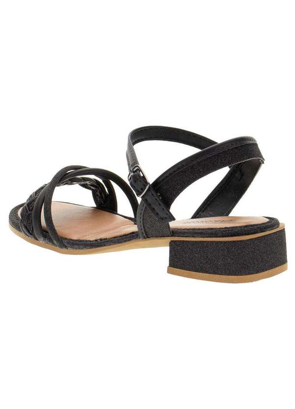 Mississipi - Sandália Feminina Salto Grosso Mississipi - M1382 - Preto 3