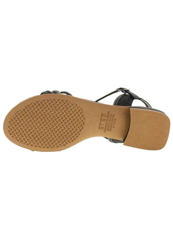 Mississipi - Sandália Feminina Salto Grosso Mississipi - M1382 - Preto 4