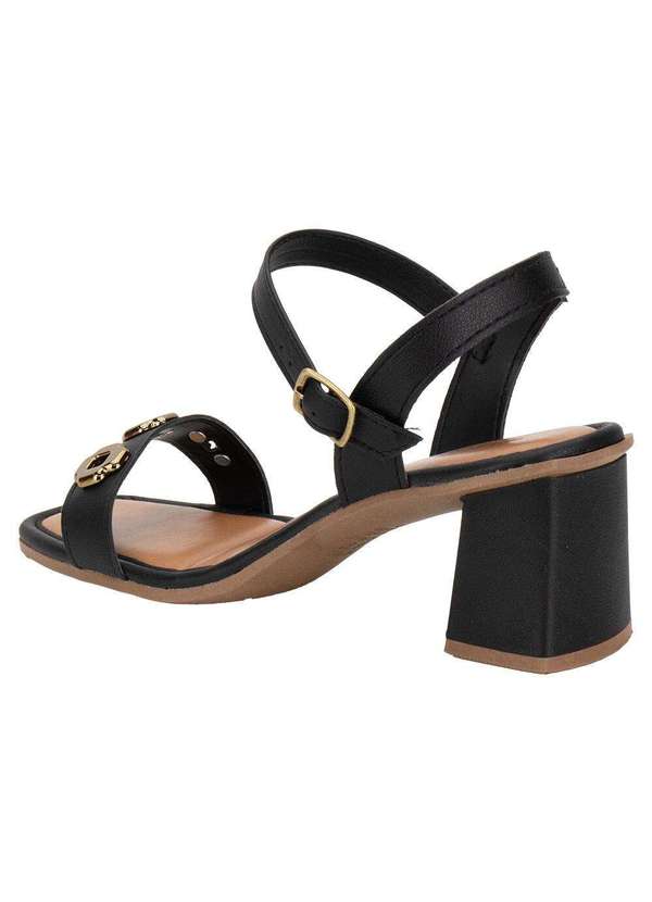 Mississipi - Sandália Feminina Salto Grosso Mississipi Mf231 - Preto 3