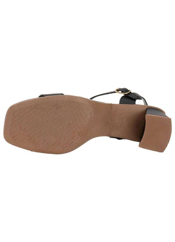 Mississipi - Sandália Feminina Salto Grosso Mississipi Mf231 - Preto 4