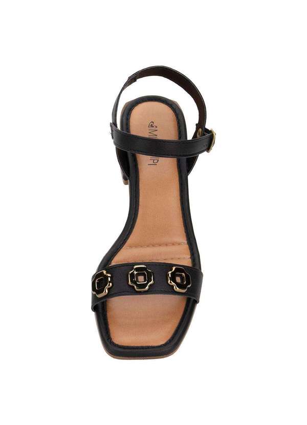 Mississipi - Sandália Feminina Salto Grosso Mississipi Mf231 - Preto 5