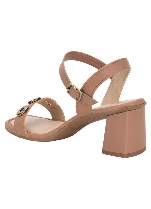 Mississipi - Sandália Feminina Salto Grosso Mississipi Mf231 - Salmão 3