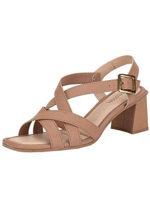 Sandália Feminina Salto Grosso Mississipi Mf233 - MISSISSIPI