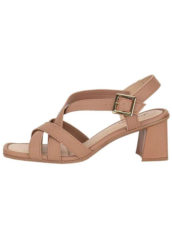 Mississipi - Sandália Feminina Salto Grosso Mississipi Mf233 Salmão 2