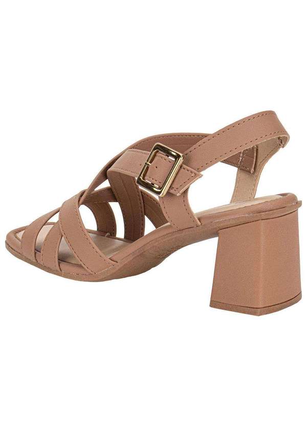 Mississipi - Sandália Feminina Salto Grosso Mississipi Mf233 Salmão 3