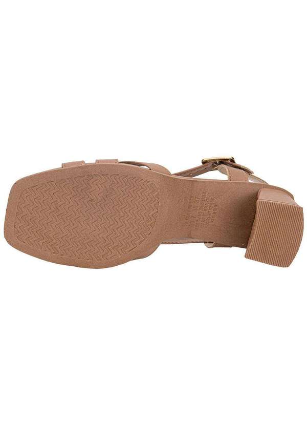 Mississipi - Sandália Feminina Salto Grosso Mississipi Mf233 Salmão 4