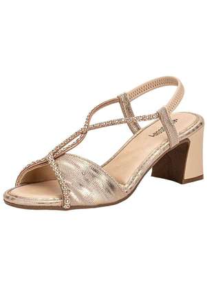 Sandália Vizzano Bege Sandalia Meia Salto Grosso Sandália Feminina