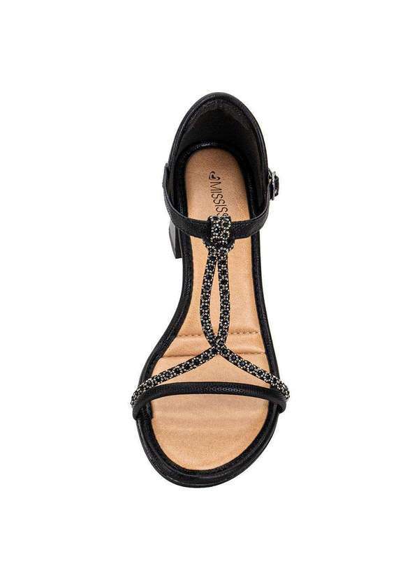 Sandália Feminina Salto Grosso Mississipi Mf753 - Preto - Clovis