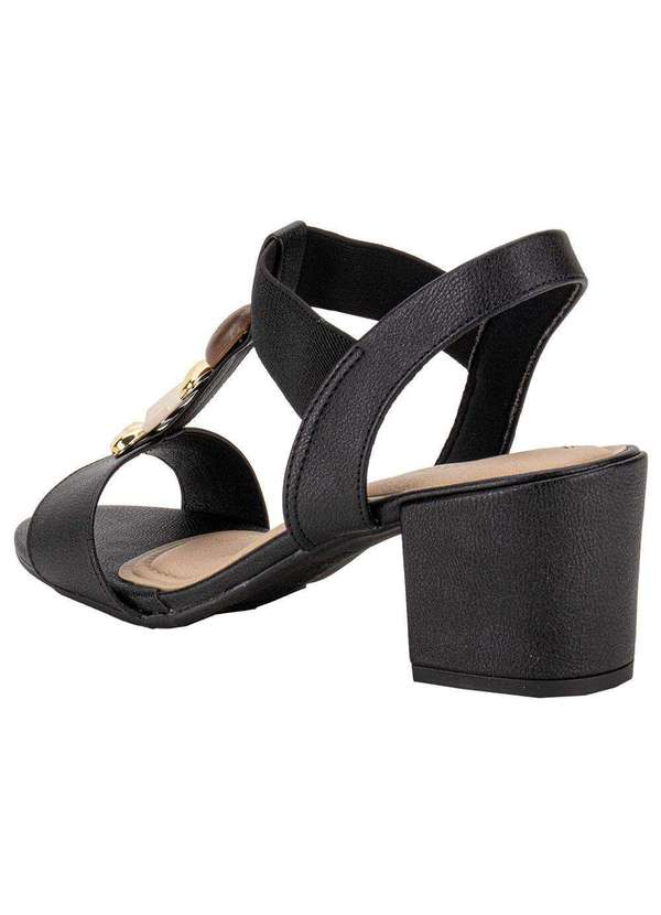 Modare - Sandália Feminina Salto Grosso Modare 7109465 - Preto 3