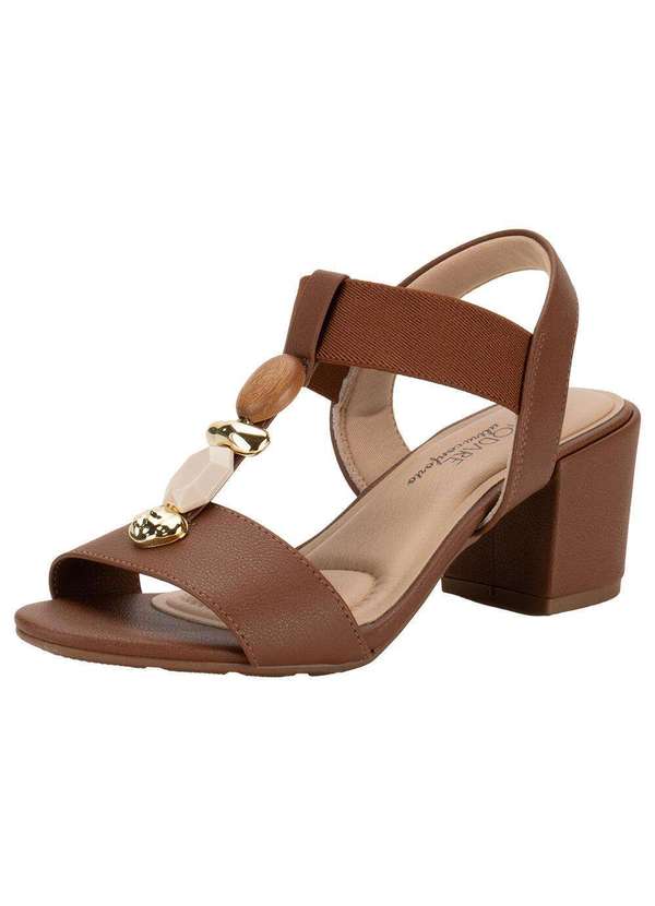 Modare - Sandália Feminina Salto Grosso Modare 7109465 - Café