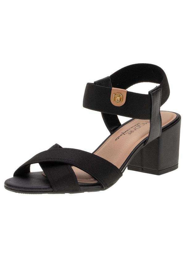 Modare - Sandália Feminina Salto Grosso Modare 7109468 - Preto