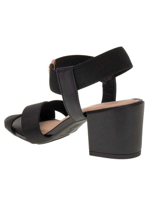 Modare - Sandália Feminina Salto Grosso Modare 7109468 - Preto 3