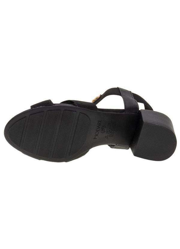 Modare - Sandália Feminina Salto Grosso Modare 7109468 - Preto 4