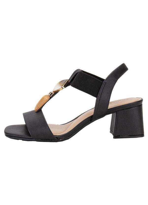 Modare - Sandália Feminina Salto Grosso Modare 7172113 - Preto 01 2