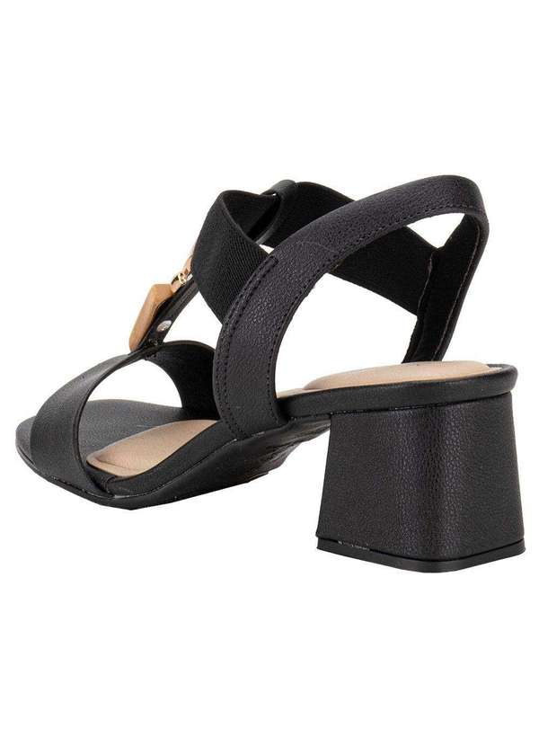 Modare - Sandália Feminina Salto Grosso Modare 7172113 - Preto 01 3