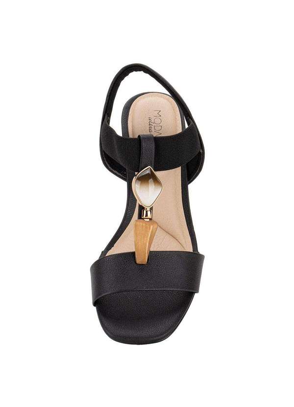 Modare - Sandália Feminina Salto Grosso Modare 7172113 - Preto 01 5