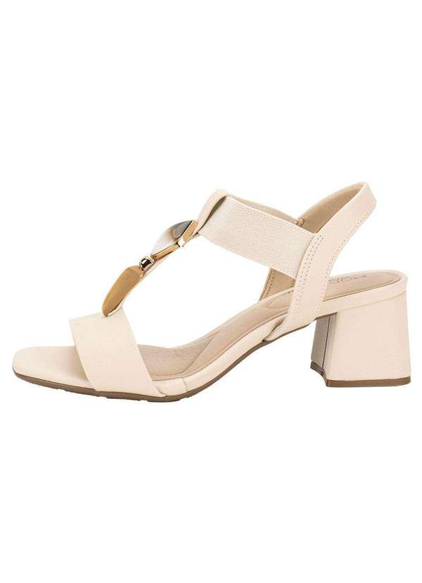 Modare - Sandália Feminina Salto Grosso Modare 7172113 - Natural 2