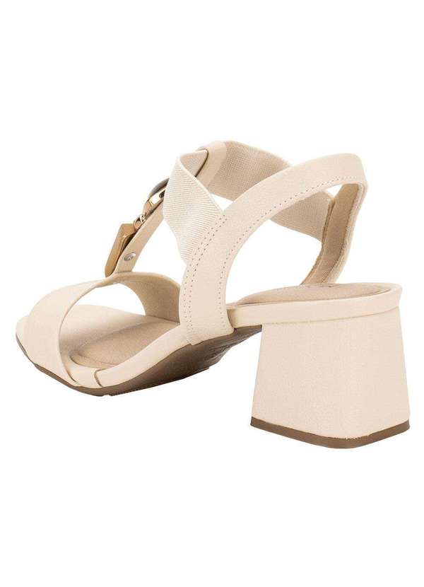 Modare - Sandália Feminina Salto Grosso Modare 7172113 - Natural 3