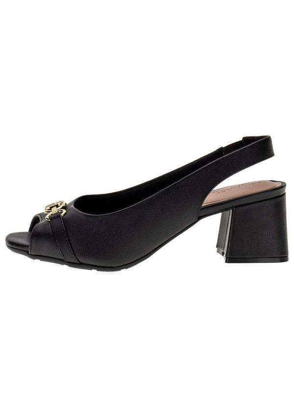 Modare - Sandália Feminina Salto Grosso Modare - 7172114 - Preto 2