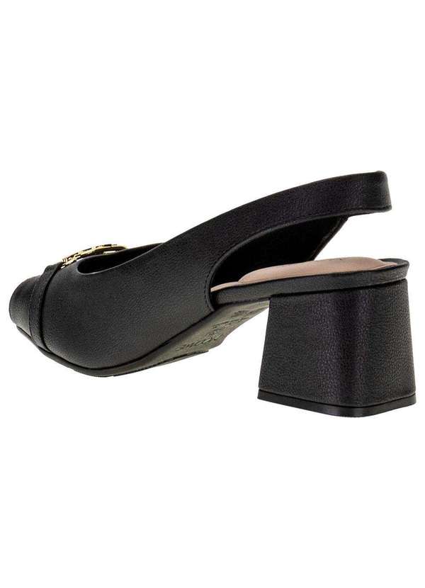 Modare - Sandália Feminina Salto Grosso Modare - 7172114 - Preto 3