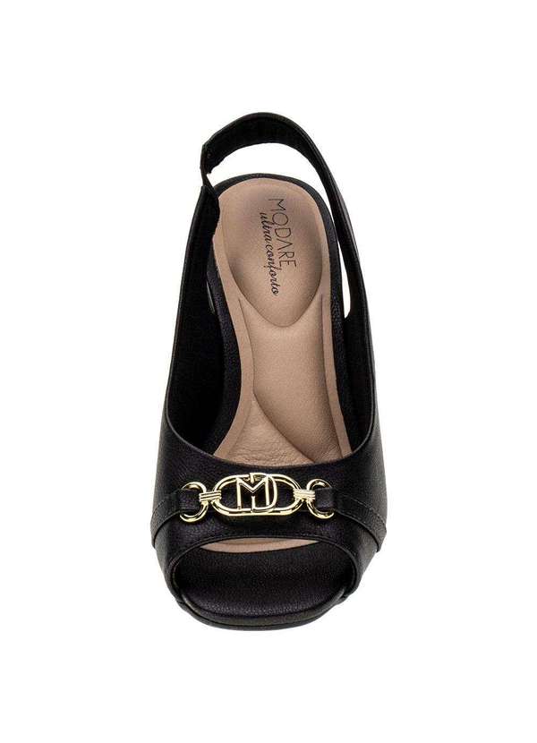 Modare - Sandália Feminina Salto Grosso Modare - 7172114 - Preto 5