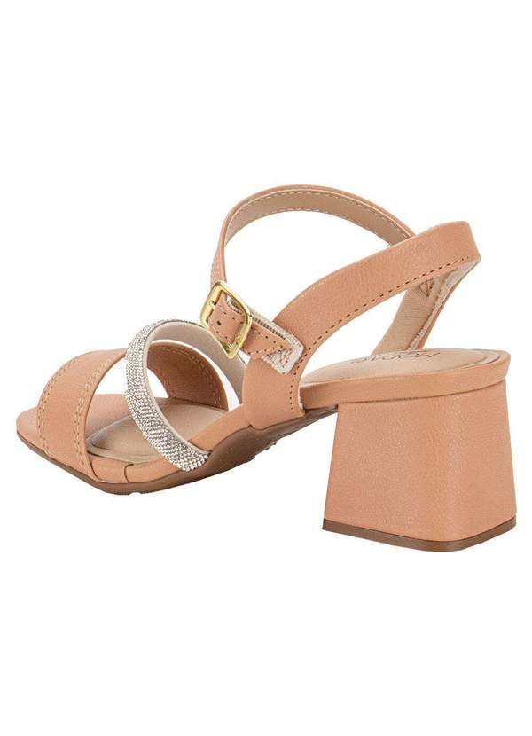 Modare - Sandália Feminina Salto Grosso Modare 7172123 - Salmão 3
