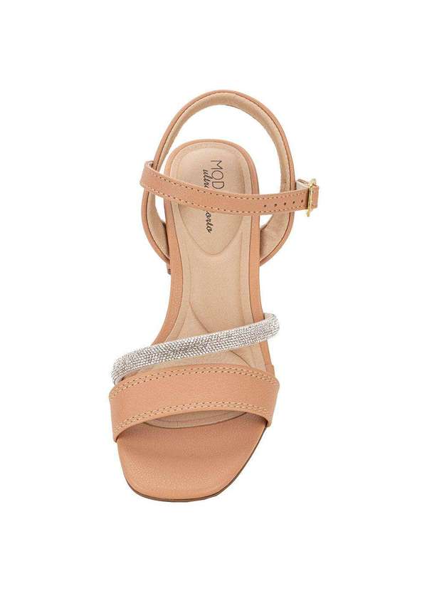 Modare - Sandália Feminina Salto Grosso Modare 7172123 - Salmão 5