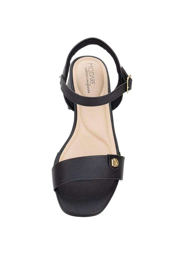 Modare - Sandália Feminina Salto Grosso Modare 7211101 Preto 5