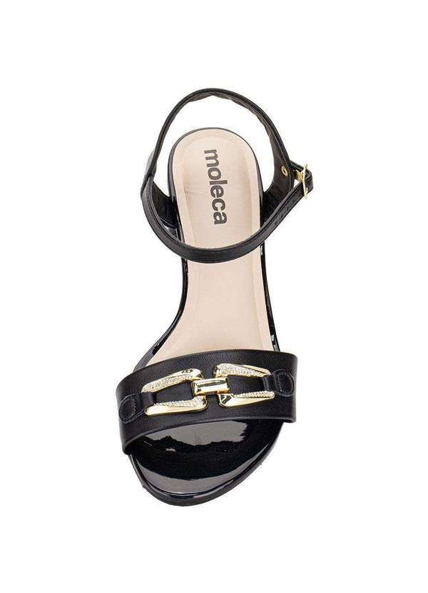 Moleca - Sandália Feminina Salto Grosso Moleca 5259880 - Preto 5