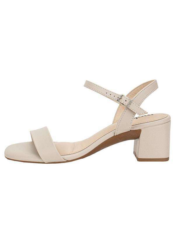 Moleca - Sandália Feminina Salto Grosso Moleca 5496101 - Cinza 2