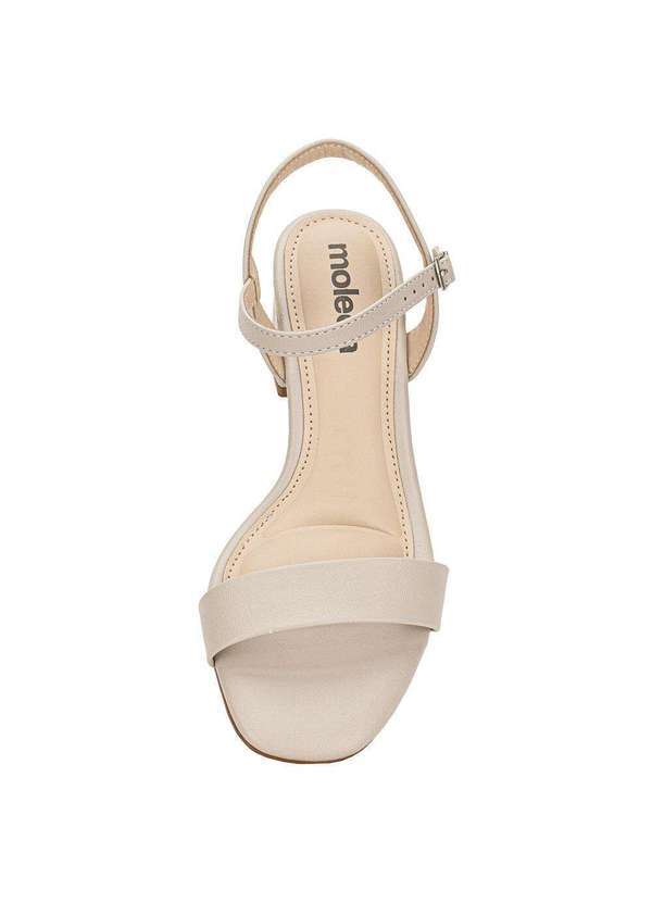 Moleca - Sandália Feminina Salto Grosso Moleca 5496101 - Cinza 5