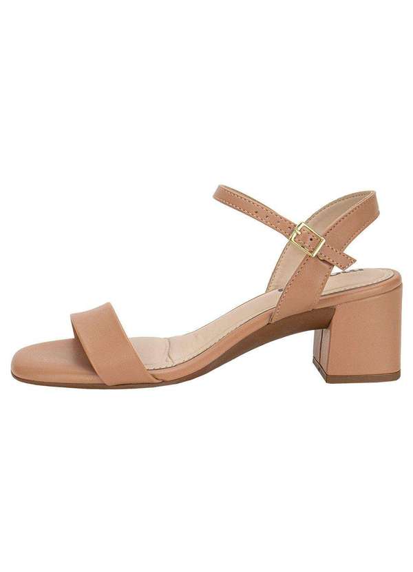 Moleca - Sandália Feminina Salto Grosso Moleca 5496101 - Salmão 2