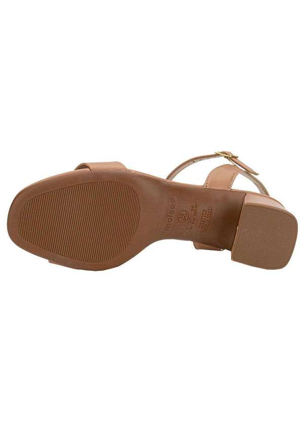 Moleca - Sandália Feminina Salto Grosso Moleca 5496101 - Salmão 4