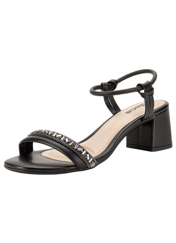 Moleca - Sandália Feminina Salto Grosso Moleca 5496106 - Preto