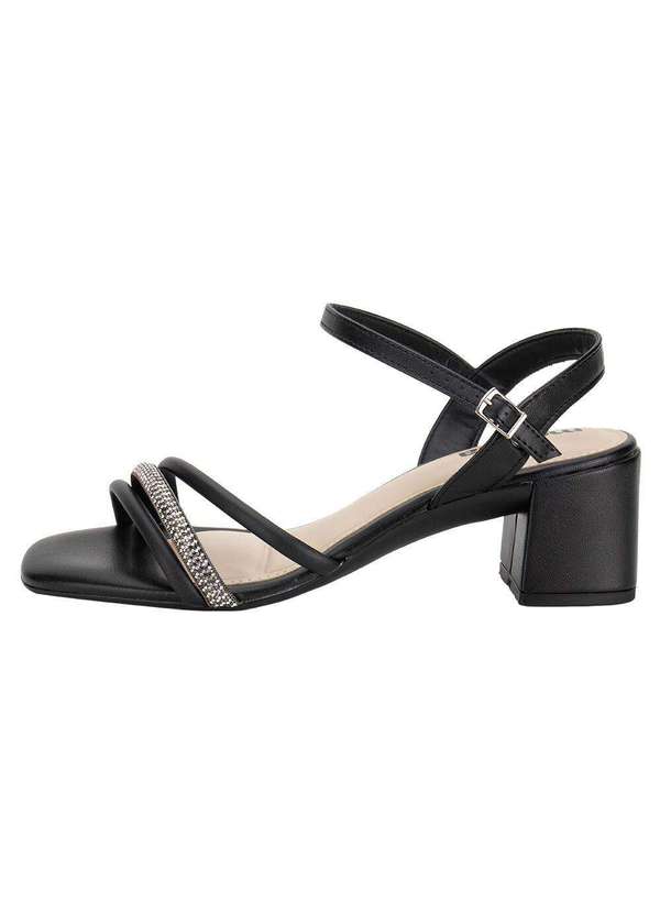 Moleca - Sandália Feminina Salto Grosso Moleca 5496113 - Preto 2