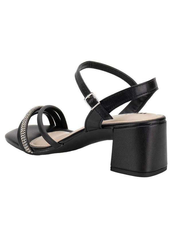 Moleca - Sandália Feminina Salto Grosso Moleca 5496113 - Preto 3