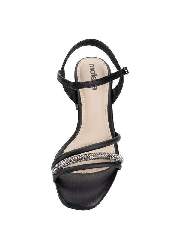Moleca - Sandália Feminina Salto Grosso Moleca 5496113 - Preto 5