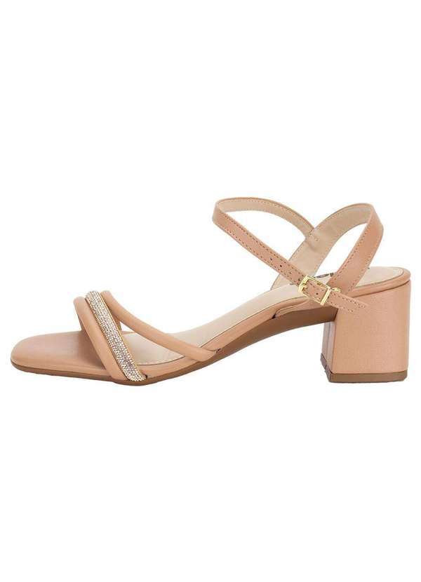 Moleca - Sandália Feminina Salto Grosso Moleca 5496113 - Salmão 2