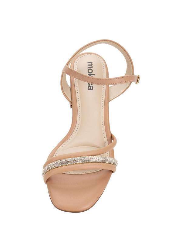 Moleca - Sandália Feminina Salto Grosso Moleca 5496113 - Salmão 5