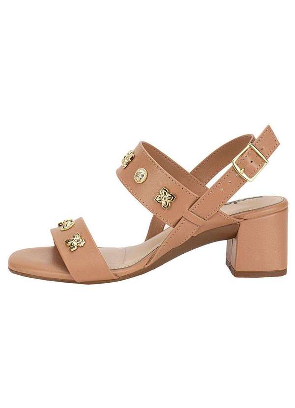 Moleca - Sandália Feminina Salto Grosso Moleca 5496119 - Salmão 2