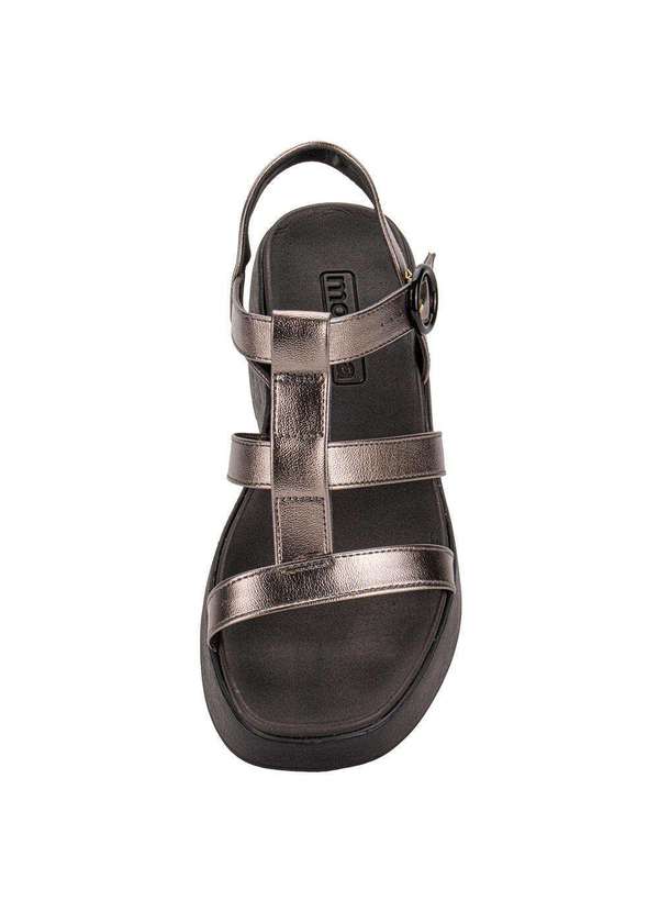 Moleca - Sandália Feminina Salto Grosso Moleca 5503101 - Preto/Grafite 5