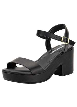 Sandália Feminina Salto Grosso Moleca 5549102 - MOLECA