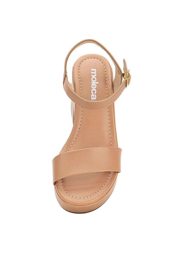 Moleca - Sandália Feminina Salto Grosso Moleca 5549102 - Salmão 5