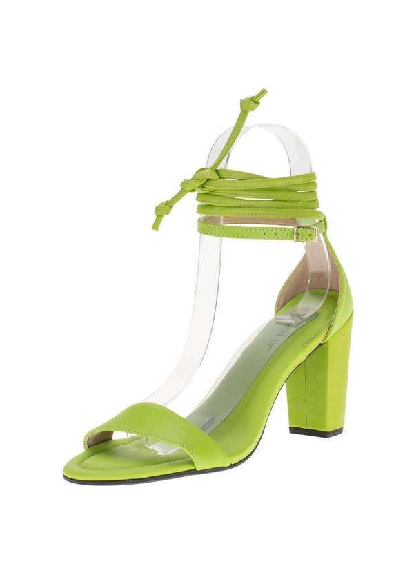 Piccadilly - Sandália Feminina Salto Grosso Piccadilly 727043 - Verde