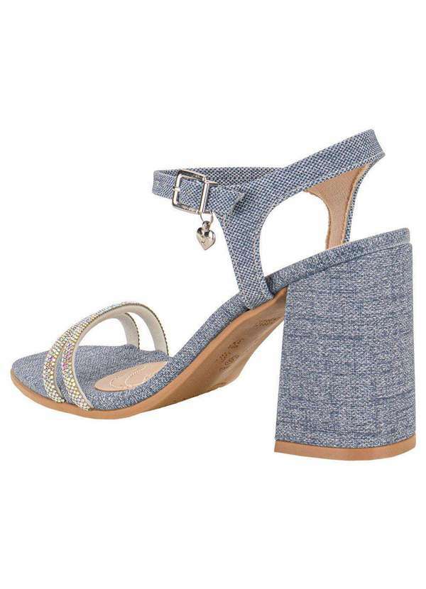 Ramarim - Sandália Feminina Salto Grosso Ramarim 2341201 - Jeans 3