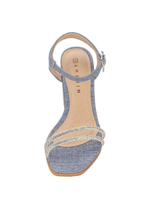 Ramarim - Sandália Feminina Salto Grosso Ramarim 2341201 - Jeans 5