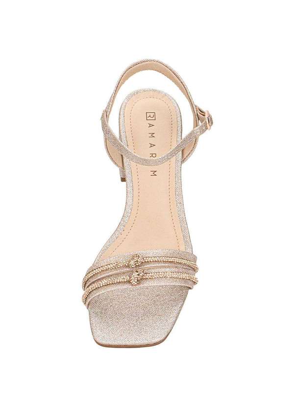 Ramarim - Sandália Feminina Salto Grosso Ramarim 2534202 Ouro 5