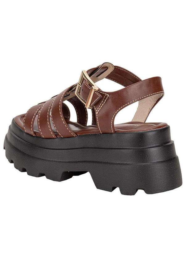 Ramarim - Sandália Feminina Salto Grosso Ramarim 2542203 Café 2