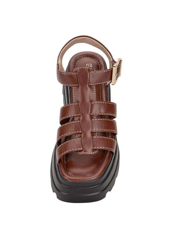 Ramarim - Sandália Feminina Salto Grosso Ramarim 2542203 Café 4