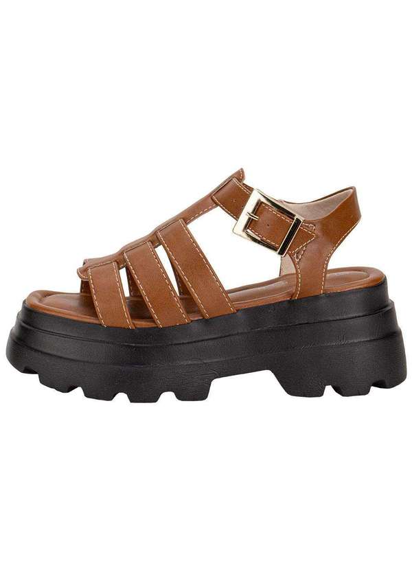 Ramarim - Sandália Feminina Salto Grosso Ramarim 2542203 Caramelo 2